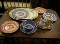 Eleven Pieces of Decorated Ceramic Tableware