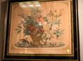 Framed French Floral Lithograph