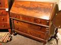 Late Victorian Carved Mahogany SlantLid Desk