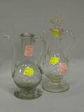 Two Glass Oil Lamps