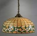 Floral Slag Glass Hanging Lamp Shade