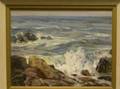 Framed Oil Coastal Scene