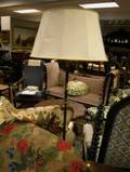 Brass and Iron TwoSocket Floor Lamp