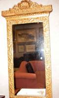 Victorian Rococo Gilt Gesso Tabernacle Mirror