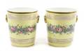 Pair 19th C Ed Honore Paris Porcelain Jardinieres