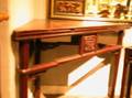 Pair of Chinese Triangular Wood Tables