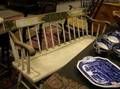 Painted and Stencil Decorated Windsor Bench