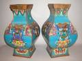 Large Pair of Chinese Cloisonne Vases