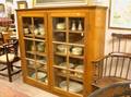 Oak Glazed DoubleDoor Bookcase