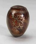 Eggshaped Tortoiseshell Pique Snuff Box