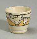 Small Saturday Evening Girls Pottery Cup