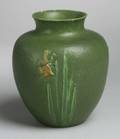 Grueby ThreeColor Daffodil Pottery Vase