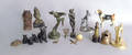 Group of desk accessories and small bronzes