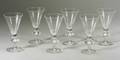 Twelve Steuben Colorless Glass Goblets