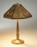 Tiffany Studios Bronze Dore Adams Lamp