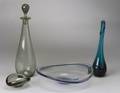 Four Scandinavian Glass Items