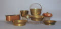 Eight pcs of misc copper and brass