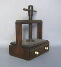 Mahogany book press