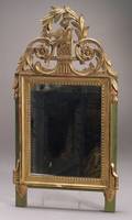 Giltwood and Green Painted Neoclassicalstyle Mirror