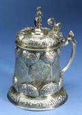 German Silver Gilt Tankard
