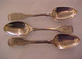 Twelve George IV Silver Dessert Spoons