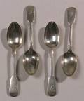 Set of Twelve Late Victorian Silver Dessert Spoons