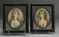 Pair of Miniature Portraits on Ivory