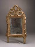 Continental Giltwood and Grey Painted Neoclassical Mirror