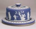 Two Wedgwood Dark Blue Jasper Dip Items
