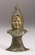 Luigi Melchiorre Italian fl 19th Century Bronze Bust of a Baby