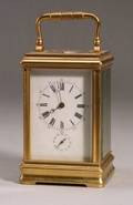 French Bronze Repeating Carriage Clock