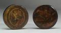 Two Lacquered and Printed Snuff Boxes