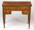 Italian Neoclassical Fruitwood Marquetry Inlaid Vanity Table