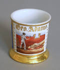 Occupational shaving mug with a brick layer
