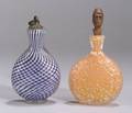 Two Cased Glass Perfume Bottles