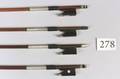 Four Nickel Mounted Violin Bows