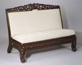 AngloIndian Teak Armless Lolling Bench