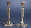 Pair of Sheffield Plated Candlesticks