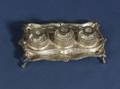 Irish George III Silver ThreeBottle Standish