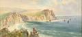 John Clarkson Uren British fl 18851898 Lot of Two Coastal Views