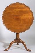 George IIIChippendale Carved Mahogany Piecrust Tilttop Tripod Table