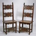 Pair of Italian Renaissance Walnut Side Chairs