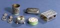 Six Russian Silver and Enamel Articles