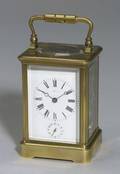French Bronze Repeating and Alarm Carriage Clock