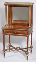 Louis XVI Brass Mounted Mahogany Petite Bureau