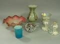 Seven Pieces of Late Victorian Art Glass