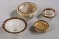 Four Michaels Turned Wood and Stone Bowls