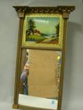 Federal Giltwood and ReversePainted Tabernacle Mirror