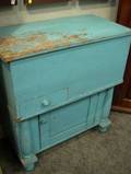 Blue Painted Empire Commode