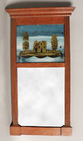 Sheraton mahogany mirror